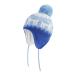 LANGZHEN Toddler Kids Infant Winter Hat Earflap Knit Warm Cap Fleece Lined Beanie for Baby Boys Girls 2-4 Years Deer-Blue