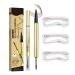Tanxemery Eyebrow Pencil | Dual-Ended 4-Point Gel Eyebrow Pen - Long-Lasting Sweat-Resistant Women's Beauty Accessory for Everyday Wear Sports Evening Professional Photography