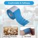 Kinesiology Tape 3 Rolls 16.4 ft - Uncut Knee & Muscle Support Athletic Sports Recovery Tape (Blue - Buy Online on GoSupps.com