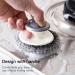 2 Pcs Steel Wool Scrubber with Handle Heavy Duty Dish Scrubber Kitchen Cleaning Brush for Pots Pans Grills Sink - Buy Online on GoSupps.com