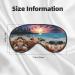 Starfish & Coral Beach Print Eye Mask - Unisex Soft Comfort Sleep Shade for Travel Yoga & Shift Work - Buy Online on GoSupps.com