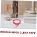 NUOBESTY 6 Rolls Transparent Double-sided Tape Double Stick Tape Wall Sticky Tape Poster Adhesive Nail Display Board Tape Hanging Nail Piece Display Bar No Substrate Acrylic Red - Buy Online on GoSupps.com