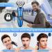 Men's Electric Razor for Shaving - Rechargeable Wet Dry Shaver - Cordless Rotary Design - Travel-Friendly - Waterproof - Buy Online on GoSupps.com
