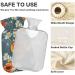 Buy NAANLE Vintage Goose Transparent Hot Water Bottle - 2L for Menstrual Cramps Pain Relief & Heat Therapy - Flower Poppy Design - Buy Online on GoSupps.com