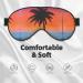 Tropical Sunset Print Unisex Eye Mask - Soft Light-Blocking Comfortable Sleep Mask for International Shipping - Buy Online on GoSupps.com