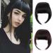 Bangs Hair Clip Clip in Hair Bangs Extension Hairpiece Synthetic French Bangs Neat Bangs with Temples Clip on Fringe Bangs Soft Natural Fake Hair Bangs for Women Bangs Clip in Hair (Color : 613 Siz 10 inch 613 - Buy Online on GoSupps.com