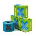 Pack of 3 Rolls - SPORTTAPE Kinesiology Sports Tape - 5m Roll - Blue | Physio & Sports Injury Muscle Tape for Shoulder Knee Ankle Shin Splints Support. Waterproof & Hyopallergenic Kinetic Tape Blue 3 Rolls
