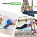 Buy Premium Elastic Fitness Straps | Stretch Bands for Yoga & Strength Training | Anti-Slip Resistance - 1.5m in Pink Violet & Green - Buy Online on GoSupps.com