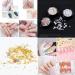 JERCLITY 3D Nail Art Decoration Kit - Mixed Metal Nail Rivets, White Flower Studs, Gem Pearls, Tweezers - 6 Boxes - KIT01 - Buy Online on GoSupps.com