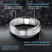JEROOT Titanium Magnetic Lymphatic Drainage Ring 3500 Gauss Strength for Weight Loss & Arthritis Relief - 19.76mm Sliver - Buy Online on GoSupps.com