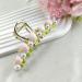 Pink Tulip Pearl Hair Claw Clip for Women - Large Flower Hair Accessory for Thick/Thin Hair - Non-slip Hair Barrette - Buy Online on GoSupps.com