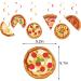 Pizza Party Decorations Includes Happy Birthday Banner Hanging Swirls Cake Topper Cupcake Toppers Balloons for Pizza Birthday Party Supplies - Buy Online on GoSupps.com