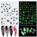 3D Luminous Halloween Nail Stickers - Self Adhesive Nail Art Decals for Halloween Designs - 6 Sheets - Buy Online on GoSupps.com