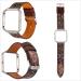 Shop Soft Sports Bracelet for Fitbit Blaze - Adjustable Floral Leather Band for Women & Girls (14-20.3 cm) - Replacement with Metal Frame - Buy Online on GoSupps.com