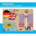Woodywood Calendar Watch for Children - Bilingual Montessori Learning Clock in Wood - 30x30 cm - Teach Time Date & More Ideal Gift for Kids - Buy Online on GoSupps.com