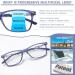 4 Pack Progressive Multifocus Blue Light Blocking Reading Glasses for Men & Women - Anti Eyestrain 2.0x Diopters 4 Mixed Colors - Buy Online on GoSupps.com
