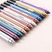 Eye Shadow Eyeliner Pen 12Pcs Eye Shadow Stick Perfect Pearl Eye Shadow Pen with Sharpener Foam Pen Long Lasting Effect Water Proof Shiny Eyeshadow Pencil