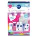 NIVEA Ultimate Rainbow Kit Gift Set (9 Pieces) Refreshing and Colourful Set Includes Shower Gel Cleansing Milk Face Mask and More for Women
