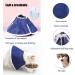 Soft Nonwoven Fabric Cat Cone Collar - Adjustable Recovery Elizabethan Collar for Cats, Kittens, and Puppies - Effective Solution to Stop Licking and Head Scratching - Prevent Infections - Medium Size - Buy Online on GoSupps.com