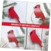 LIFKICH 2pcs Ornaments Woodpecker Garden Ornament Wood Craft Bird Adornment Scene Adornment Hanging Bird Pendant Birds Crafts Tree Home Bird Decor Home Decor Wooden House Red Christmas - Buy Online on GoSupps.com