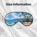Hawaii Beach Print Ultra-Soft Light-Blocking Eye Mask | Optimal Comfort for Restful Sleep - Buy Online on GoSupps.com