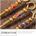 Cabilock Spatula Set Ear Cleaning Tool 6Pcs Tiny Copper Mini Medicine Scoops Scooper Zinc Alloy Miniature Copper Keychain Pendant for Mica Glitter Household Cleaning Tools Ear Cleaning Kit - Buy Online on GoSupps.com