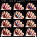 FANDAMEI Short Press on Nails - 576PCS Glossy Small Fake Nails with Glue | 24 Color Options for Small Hands - Buy Online on GoSupps.com
