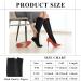 Tarpop Compression Socks for Women & Men - 4 Pairs Zippered Closed Toe 20-30 mmHg - Large/X-Large - Black - Buy Online on GoSupps.com