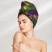 Buy Hair Towel Wrap Quick Drying Turban with Button | Perfect for Easy Hair Care (Mardi Gras7 - Buy Online on GoSupps.com