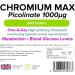 Lindens Chromium Max 1000mcg Picolinate - 360 Vegan Tablets | Supports Normal Blood Sugar Levels & Metabolism | Mega Potency (2500% NRV) | UK Made | 12-Month Supply - Buy Online on GoSupps.com