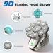 Men's Upgrade 9D Electric Head Shaver - 6-in-1 Grooming Kit with Beard Clippers and Nose Trimmer | IPX6 Waterproof, Cordless Rechargeable, Wet & Dry Rotary Razors - Buy Online on GoSupps.com