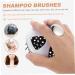 BeatifuFu Portable Shampoo & Scalp Massager Brush - Compact Travel Scalp Care Tool | 9x8cm White - Buy Online on GoSupps.com