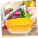 Alipis 1 Set Food Basket Thicken Vegetable Holder Kitchen Vegetables Supply Washing Storage Double-Layer 32X27CM Orange - Buy Online on GoSupps.com
