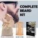 3-in-1 Beard Straightener Kit with Balm, Oil, Comb, E-Book - Patented Design for Men & Women | Unique Stocking Stuffer Gift - Buy Online on GoSupps.com