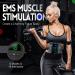 Aiseok EMS Abdominal Muscle Trainer - USB Rechargeable Belly Trainer 6 Modes & 19 Intensities LCD Screen Unisex EMS Training Device for Arms Hips & Legs - Buy Online on GoSupps.com