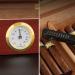 Handmade Cigar Humidor for 20 Counts Spanish Cedar Cigar Box for Men with Hygrometer Humidifier Tight Seal for Best Humidity Black - Buy Online on GoSupps.com