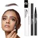 Eyebrow Pen Eyebrow Pencil with 4-Fork-Tip Liquid Eyebrow Pencils for Women Eyebrow Pen Last All-Day Eyebrow Pencil (Brown) - Buy Online on GoSupps.com