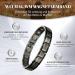 WELMAG Mens Titanium Steel Magnetic Therapy Bracelet for Arthritis Pain Relief - Adjustable Vintage Gift Box - Buy Online on GoSupps.com