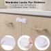 NORSON-NADISHA 10PCS Child Safety Cupboard Locks - Adhesive Locks for Cabinets, Drawers, Fridge, and More - Buy Online on GoSupps.com