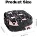 Sweet Black Cat Women's Floor Storage Bag | Portable Menstrual Cup & Tampon Holder for Teens | Multicolored Period Bag - Buy Online on GoSupps.com