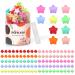 ADRIONE Mini Hair Clips Small Hair Clips Colorful Star 100 Pack Durable Baby Hair Clips Toddler Hair Clips for Fine Hair Mini Claw Clips Small Claw Clips for Hairstyle Small Hair Clips for Women Bangs