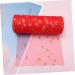 SHINEOFI Roll Black Yarn Wedding Organza Fabric Glitter Fabric Mesh Ribbon Tutu Spool United States Soft 15c Red 900X15CM - Buy Online on GoSupps.com