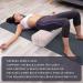 Simian Premium Yoga Bolster Pillow - Skin-Friendly Velvet Cover - Supportive Rectangular Cushion for Restorative & Yin Yoga - Cream Beige - Buy Online on GoSupps.com