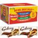 Walkers Crisps Big Box 32x25g Cheese and Onion/Ready Salted/Prawn Cocktail/Salt & Vinegar 32 Packs x 25g Crisp with 2 Galaxy Chocolate Bars