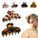 Vegcoo 6 pieces acetate hair clip women 2 pieces large hair clips and 4 pieces of small hair clips vintage hair clip for thin thick hair for women girls