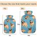 Naanle Hot Water Bottle with Cover Pizza Pug Design 2L Large Hot Water Bag for Bed & Pain Relief Ideal Hand & Feet Warmer Ships Internationally - Buy Online on GoSupps.com