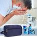 FITDON Men's Waterproof Toiletry Bag - Portable Travel Shaving Dopp Kit in Blue - Buy Online on GoSupps.com