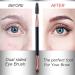 Duo Eyebrow Brush Set - Spoolie and Angled Brow Brushes for Eye Makeup (5pcs, Black) - Buy Online on GoSupps.com