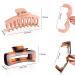 iBuneerly Hair Claw Clips - 6 Colors, Strong Hold for Thick Hair, Non-slip Design, 3 Square Matte & 3 Banana Clamps - 6 Pack for Women - Buy Online on GoSupps.com