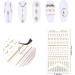 VETPW 3D Gold Nail Stickers - Self Adhesive Tape with Gems & Chains for DIY Nail Art - Buy Online on GoSupps.com